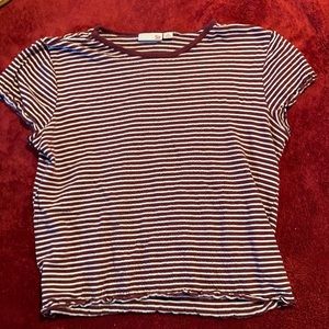 A red striped shirt
